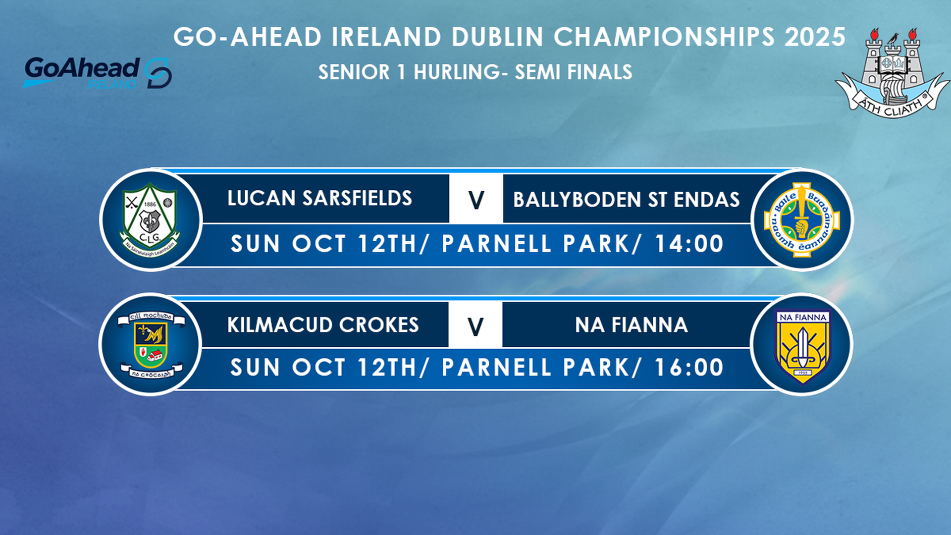Go-Ahead Ireland SHC Semi-Finals Image