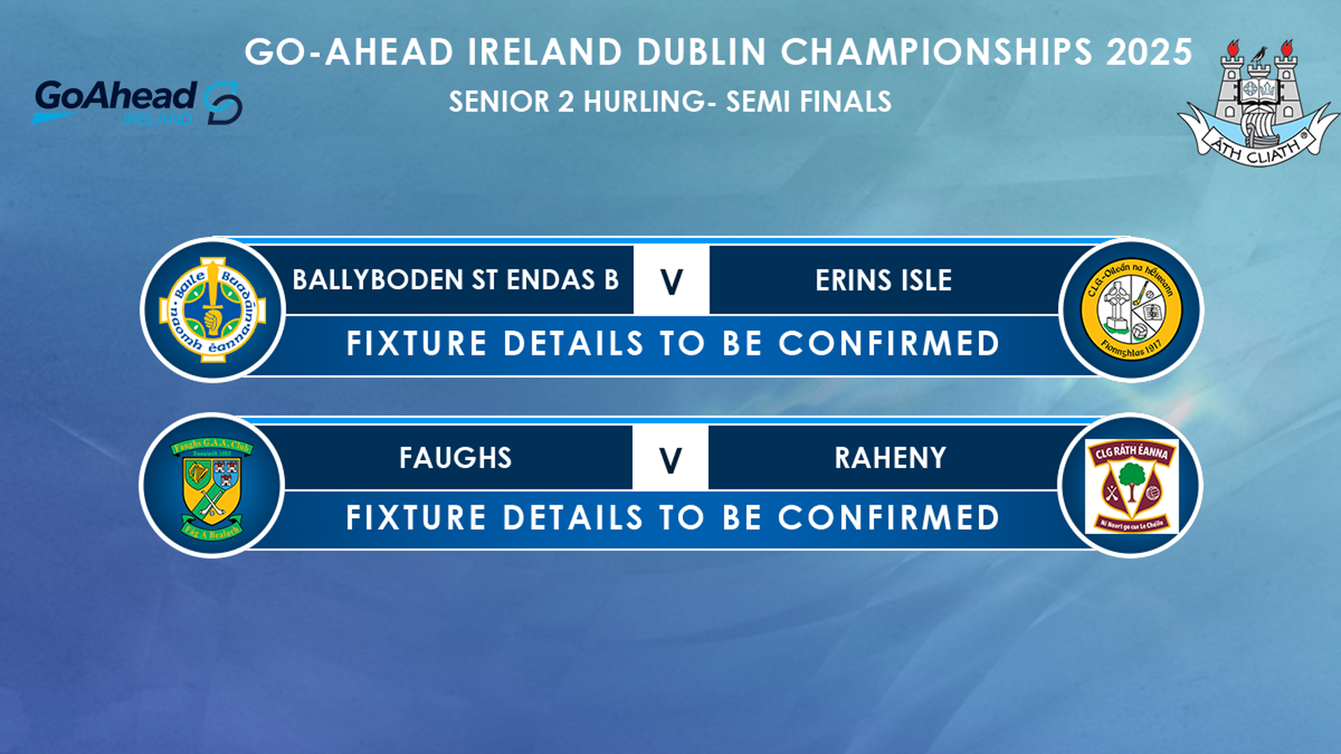 Go-Ahead Ireland Senior 2 Hurling Championship Semi-Finals Image