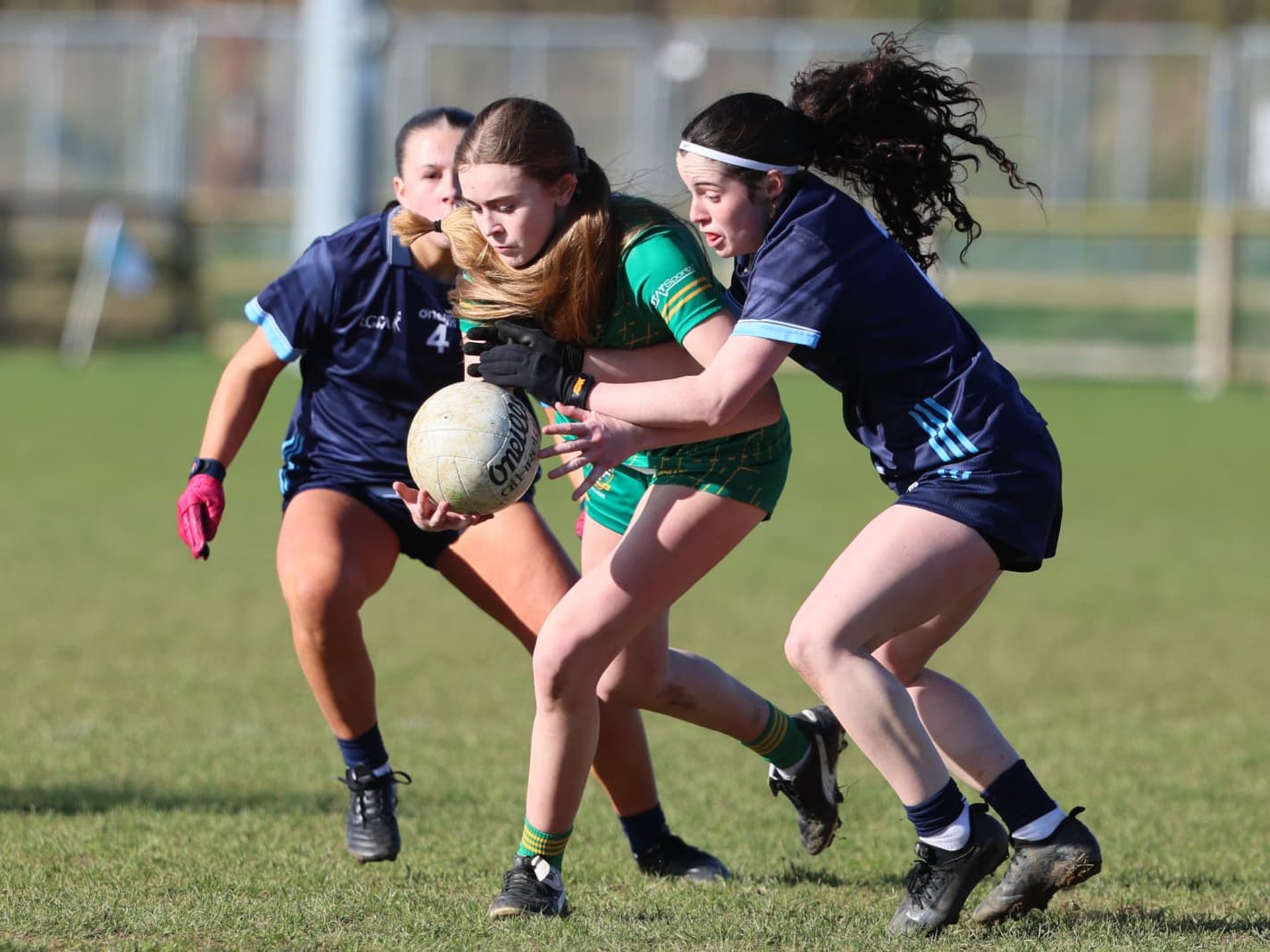 Action from Leinster U16 championship Rd 1 encounter between Dublin & Meath at TUD Blanchardstown. Credit Maurice Grehan Image
