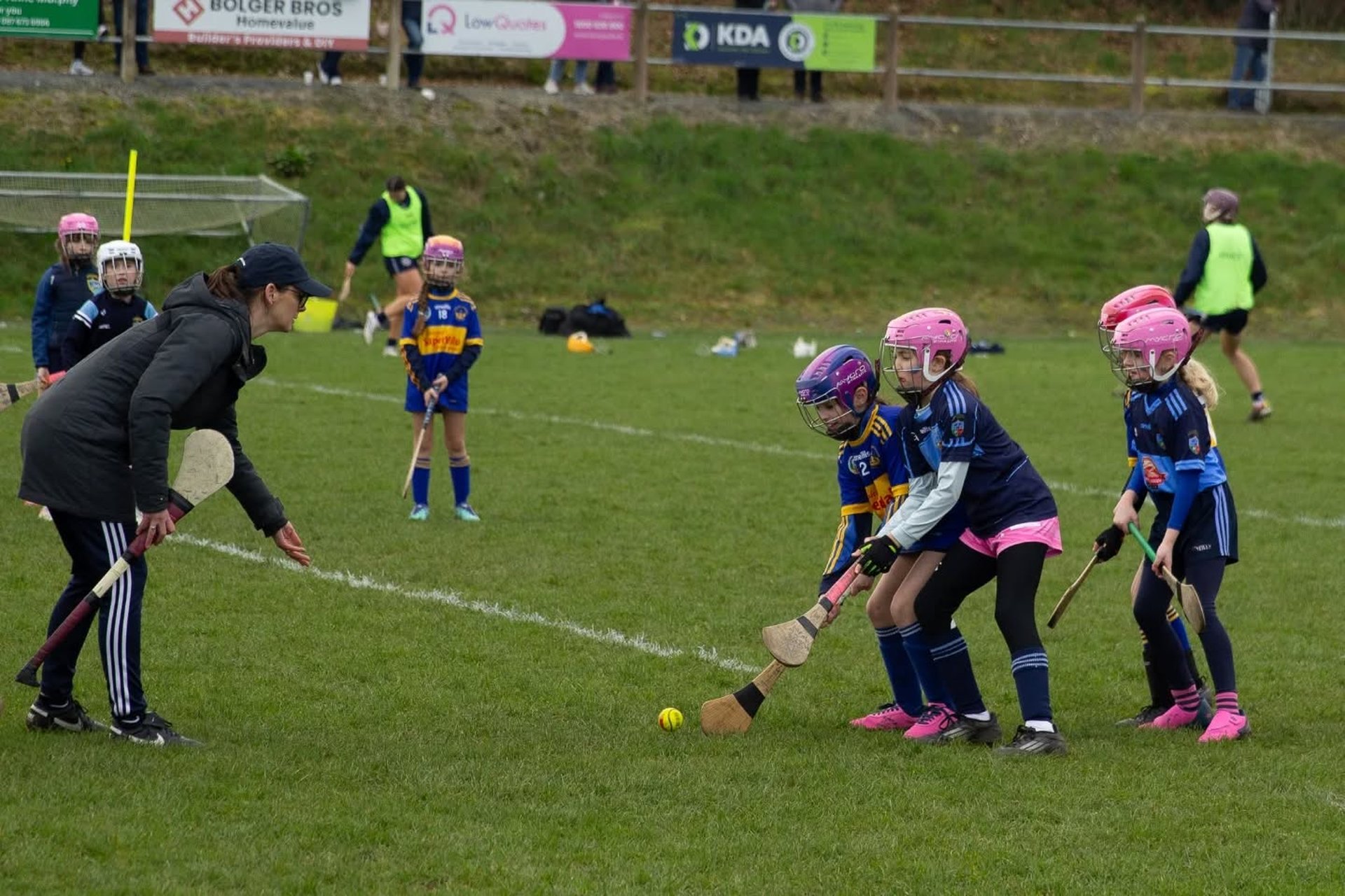 U8/U9 Half time performance from St Marys Rosslare & St Judes in Bunclody yesterday. Photography: KL Pitchside Visuals Image