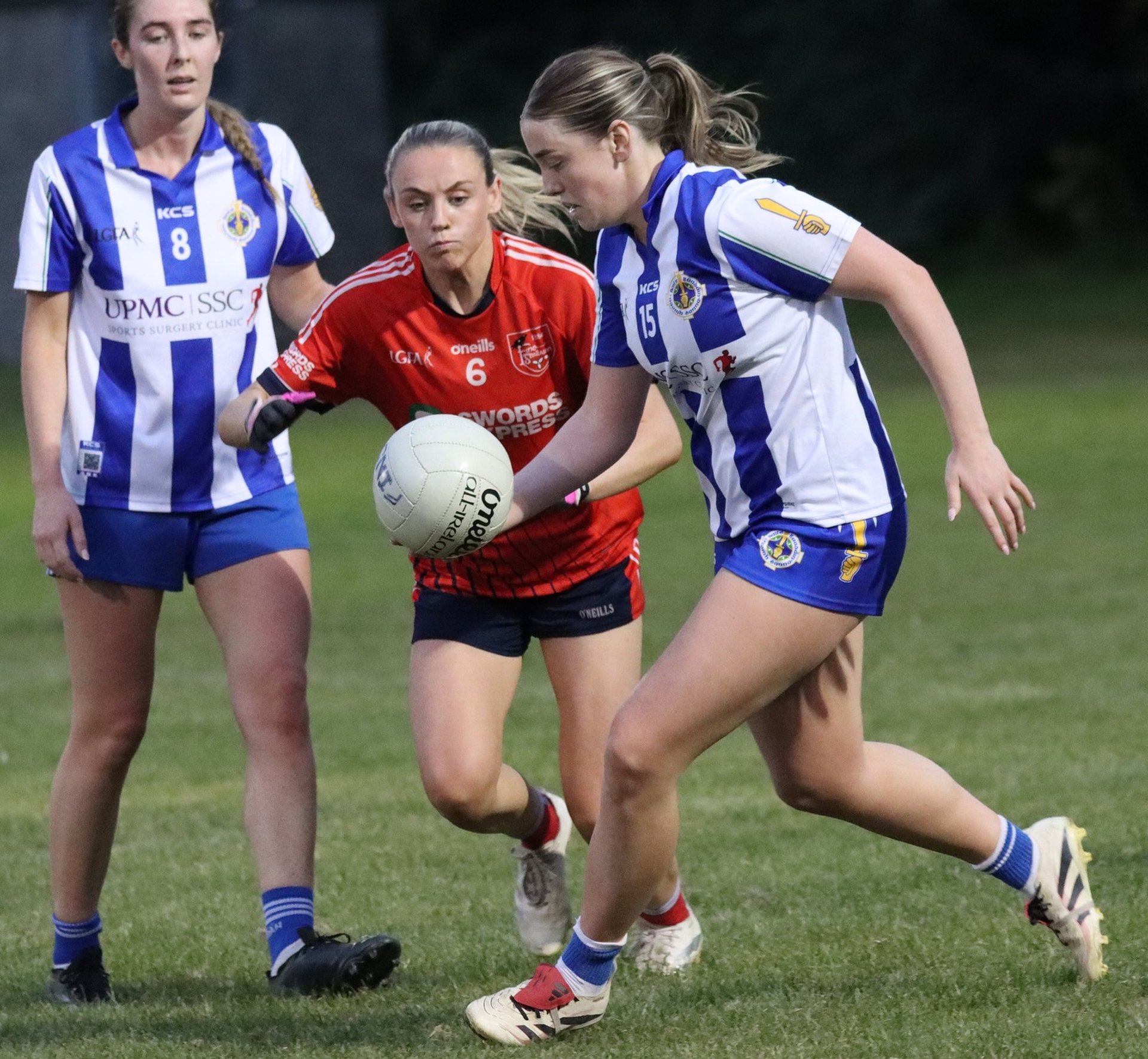 Action from the Rd 1 SFC meeting of Ballyboden St Endas & Fingallians. Aug 20th - CreditMiriam Doyle & Cliona Mellett.   Image