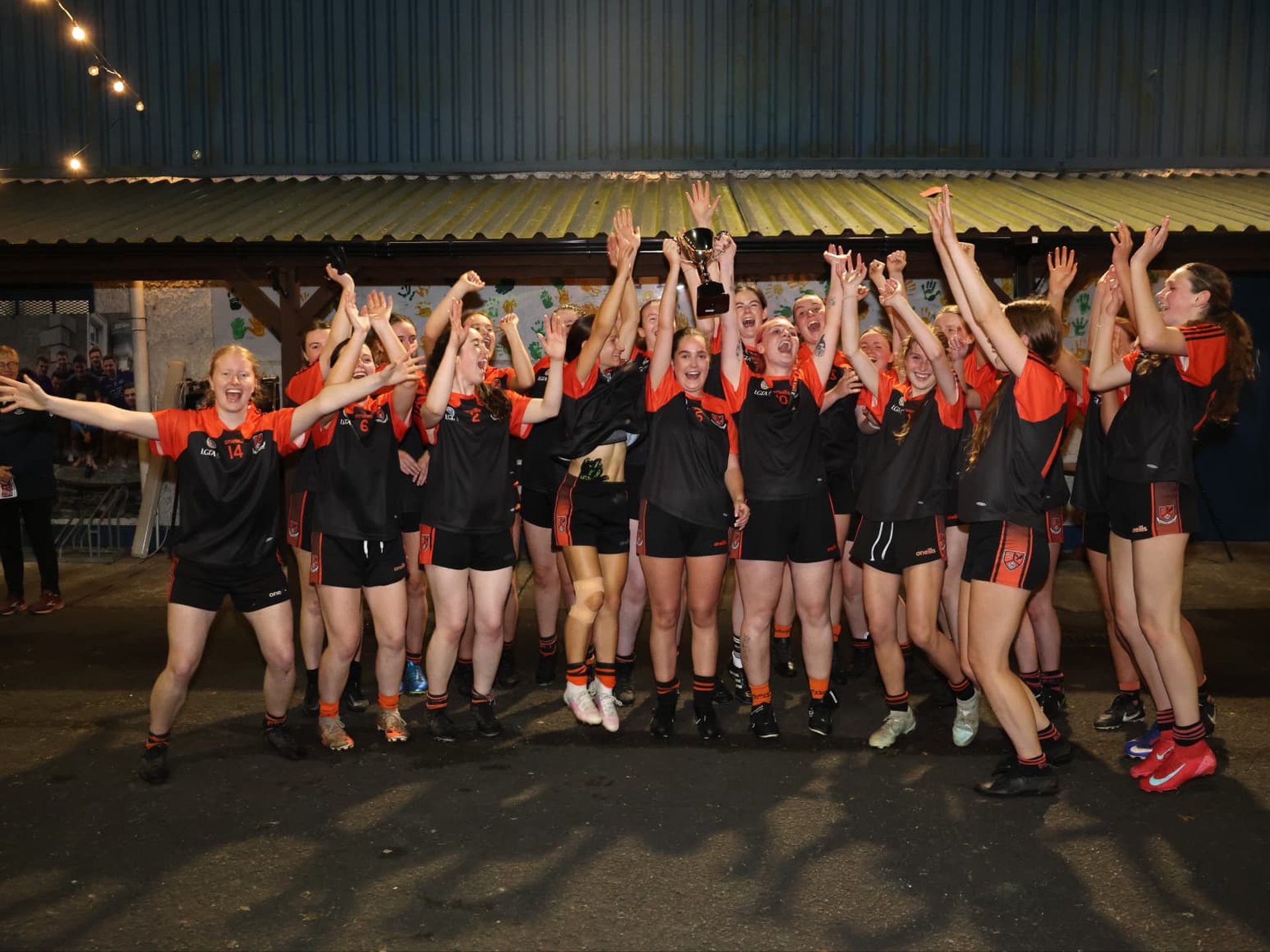 Ballinteer St Johns celebrate their PTSB Junior L Final championship victory. Sept 2nd. Image credit Maurice Grehan Image