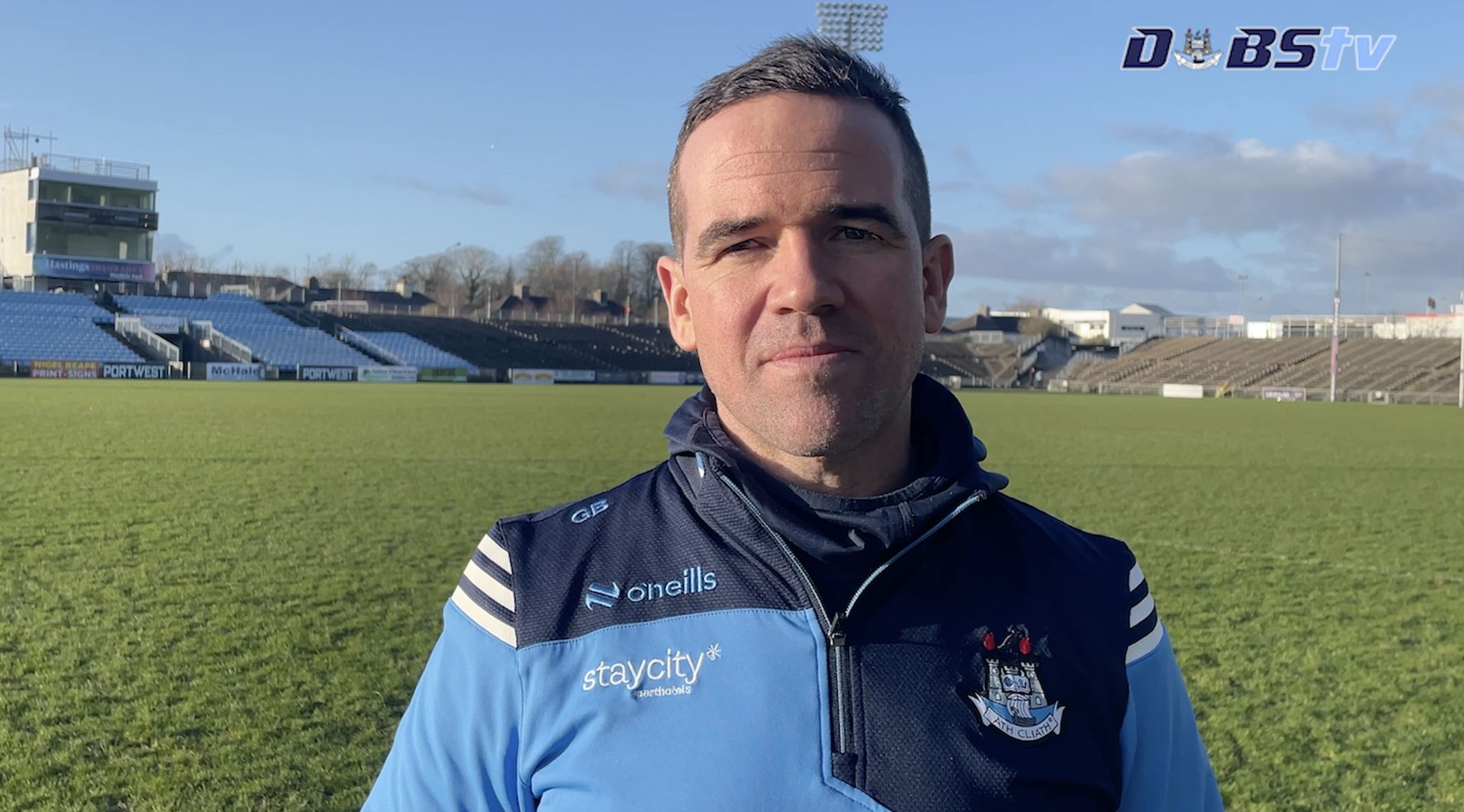 Dublin Senior Football manager Ger Brennan chats to DubsTV following defeat to Mayo Image