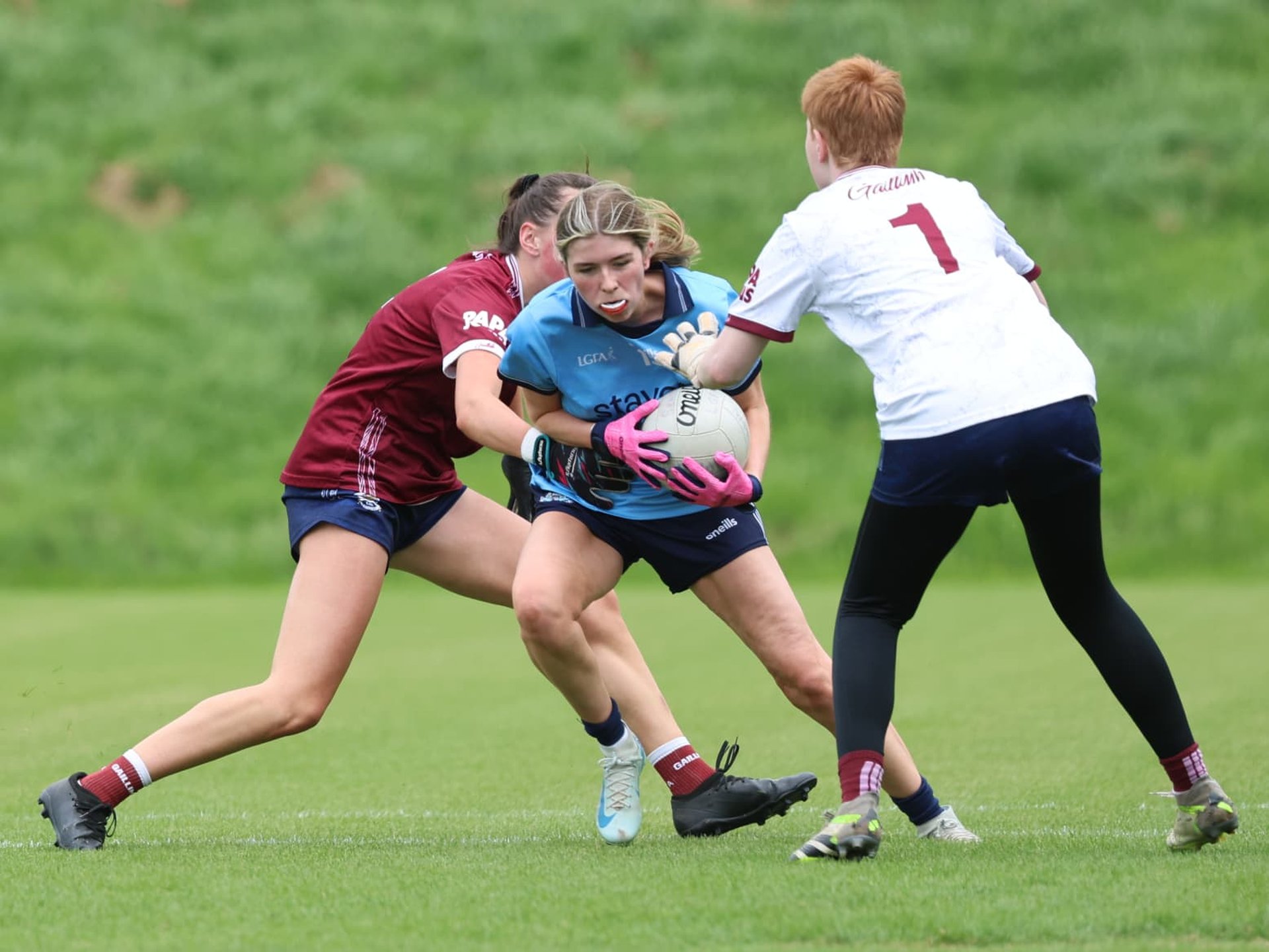 Fingallians Dayna Murray in action for Dublin against Galway in Rd 4 of the U20 Championship. Image credit Maurice Grehan.  Image