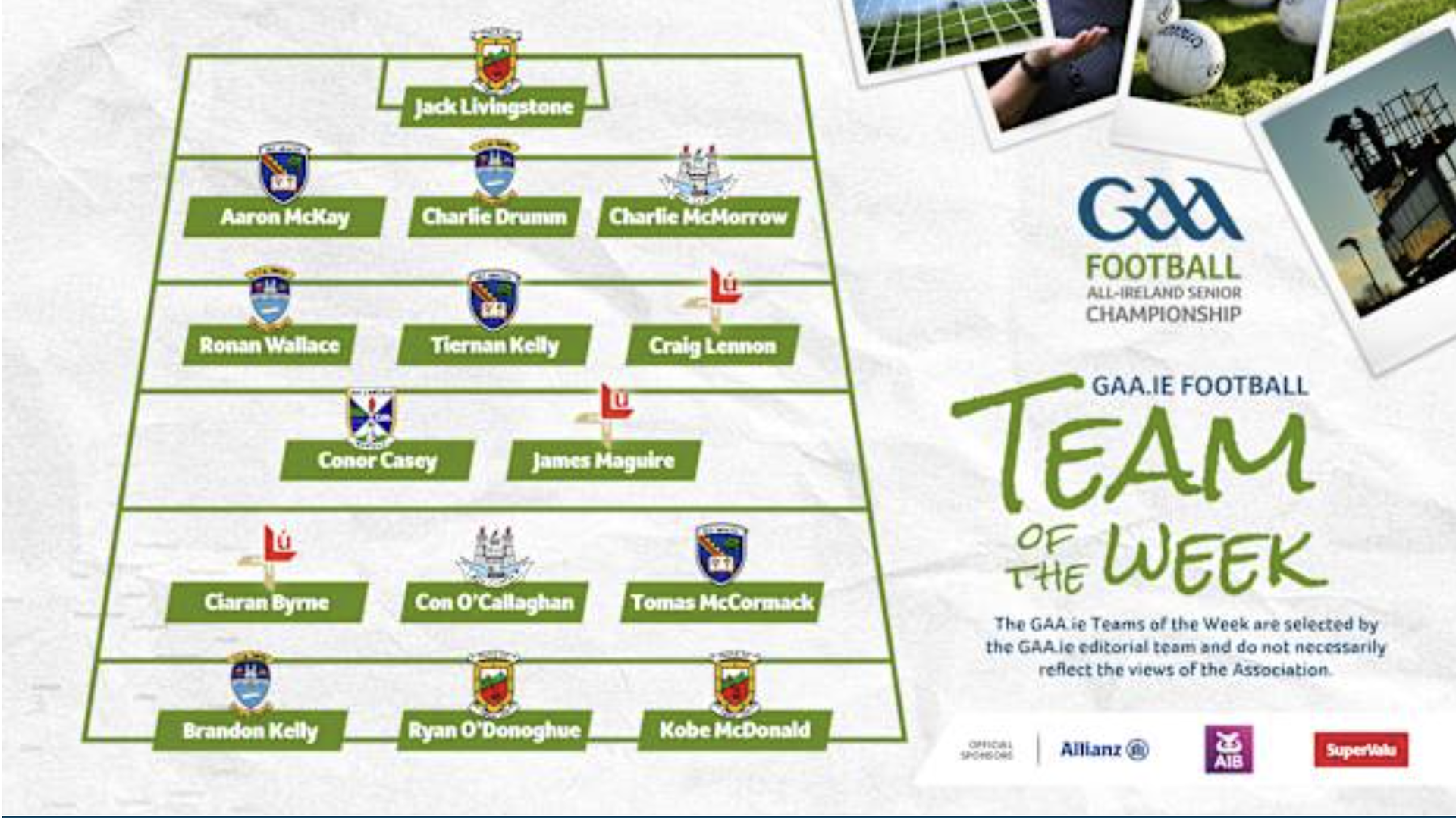 GAA Team of the Week Image