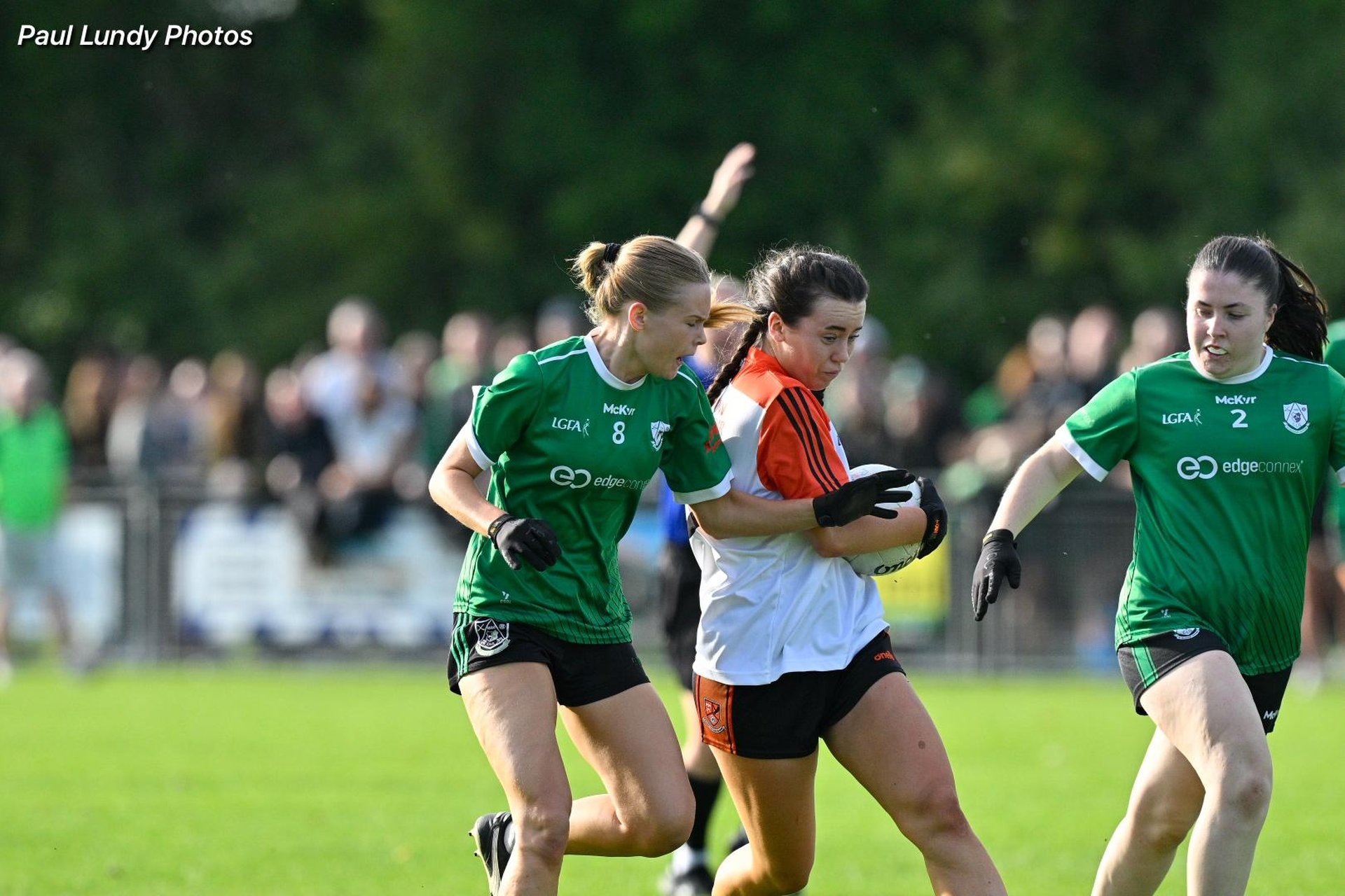 Action from the PTSB Intermediate championship final Ballinteer St Johns vs Lucan Sarsfields. Oct 3rd. Image credit Paul Lundy.  Image