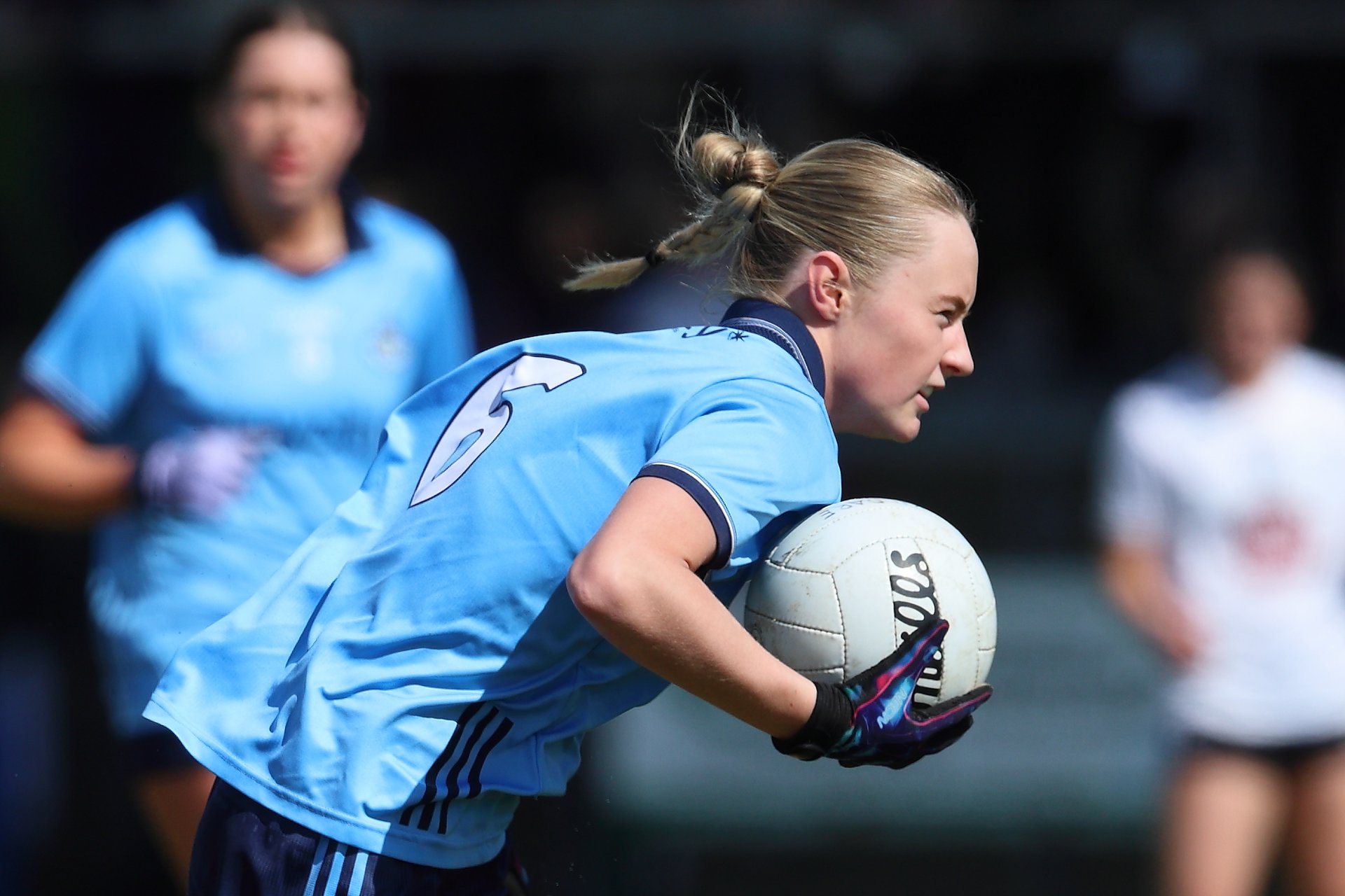 Hannah Murphy (St Vincents) in action during the course of the minor championship in 2025. Image credit Maurice Grehan.  Image