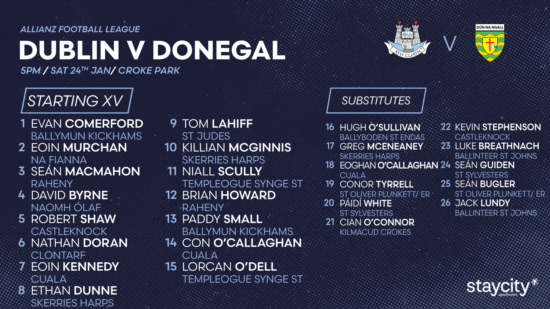 Dublin Senior Football panel Image