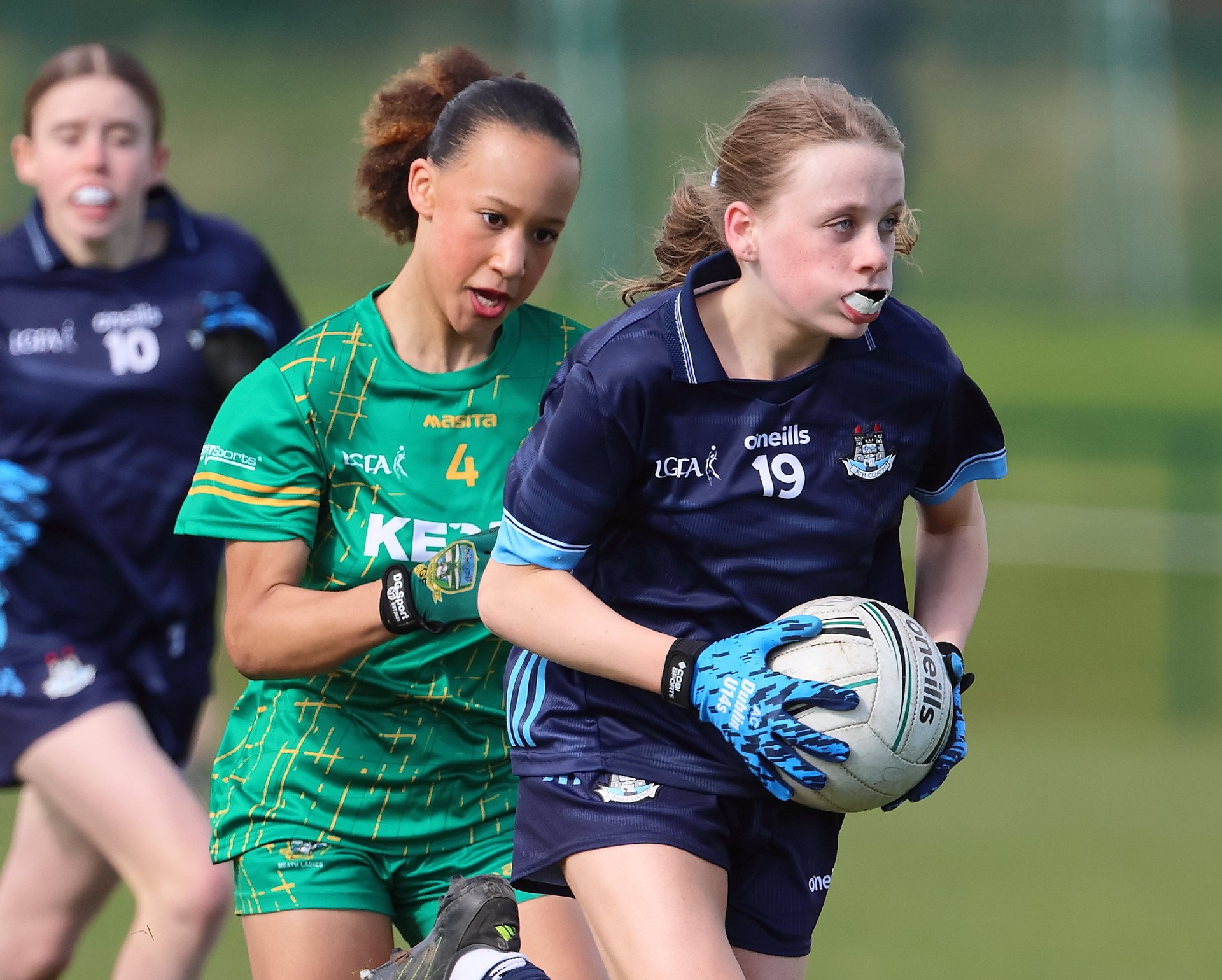 Action from the stage 1 Leinster championship meeting between Dublin & Meath. Image Credit Maurice Grehan Image