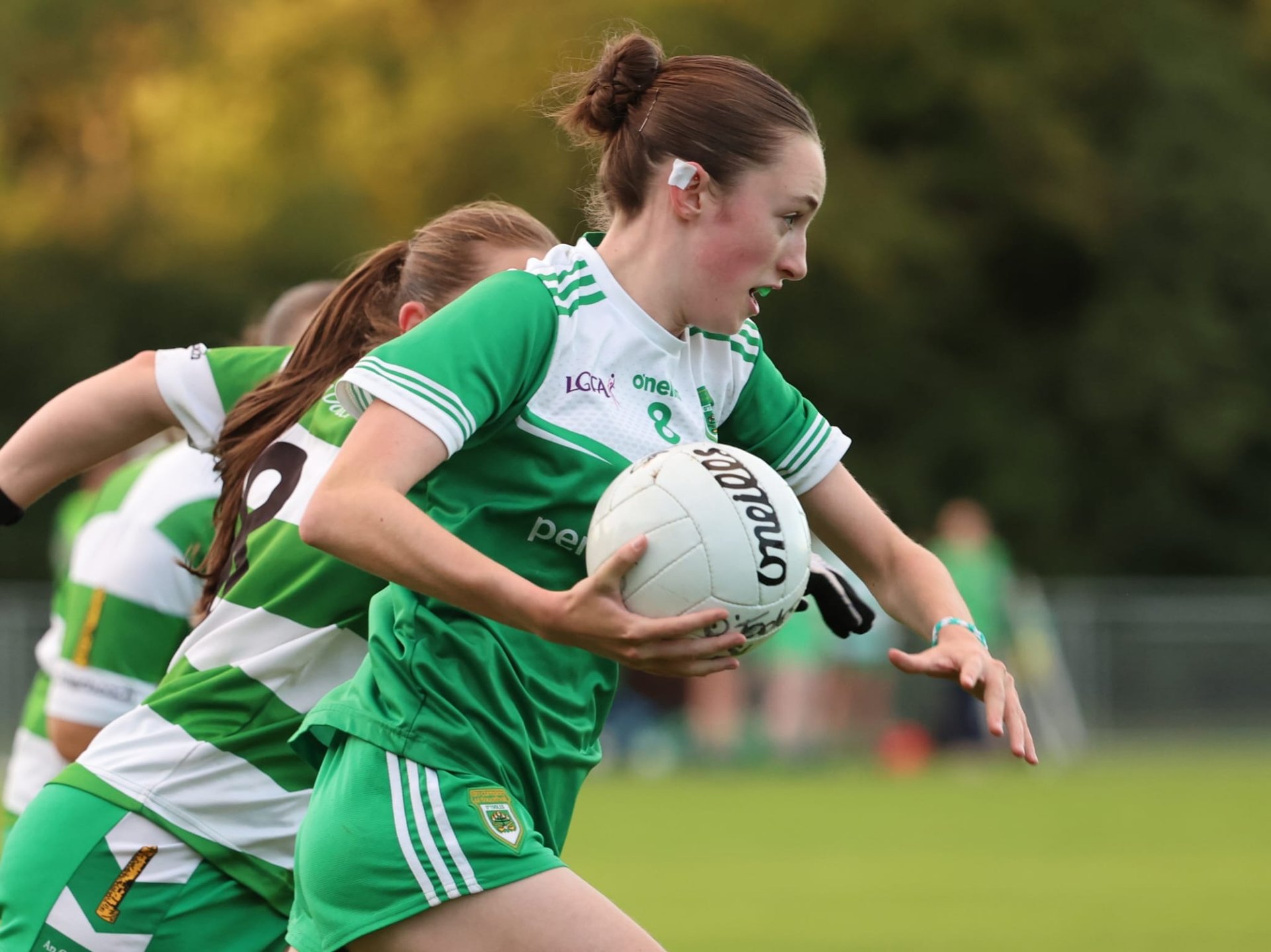 Kaycee Kane in action for O'Tooles during the Go Ahead Ireland Junior G final vs Round Tower Clondalkin. Sept 10th. Image Credit Maurice Grehan. Image