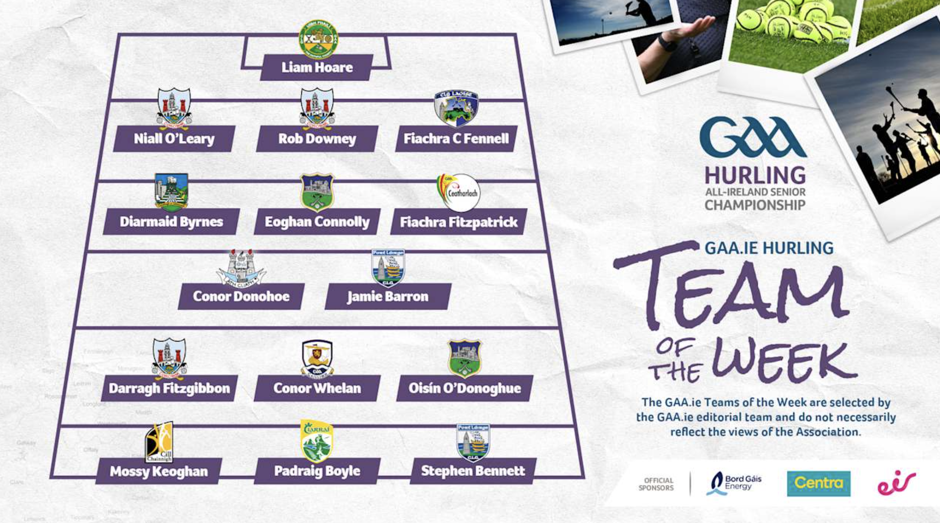 GAA Hurling Team of the Week Image