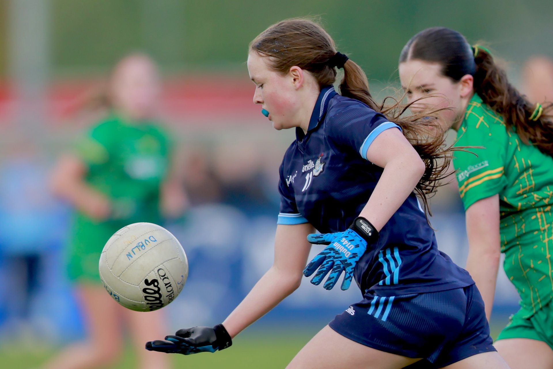 Saoirse Kilduff (Round Towers Lusk) in action during last weekends Leinster Final  clash with Meath. Image credit Karl Gormley.  Image