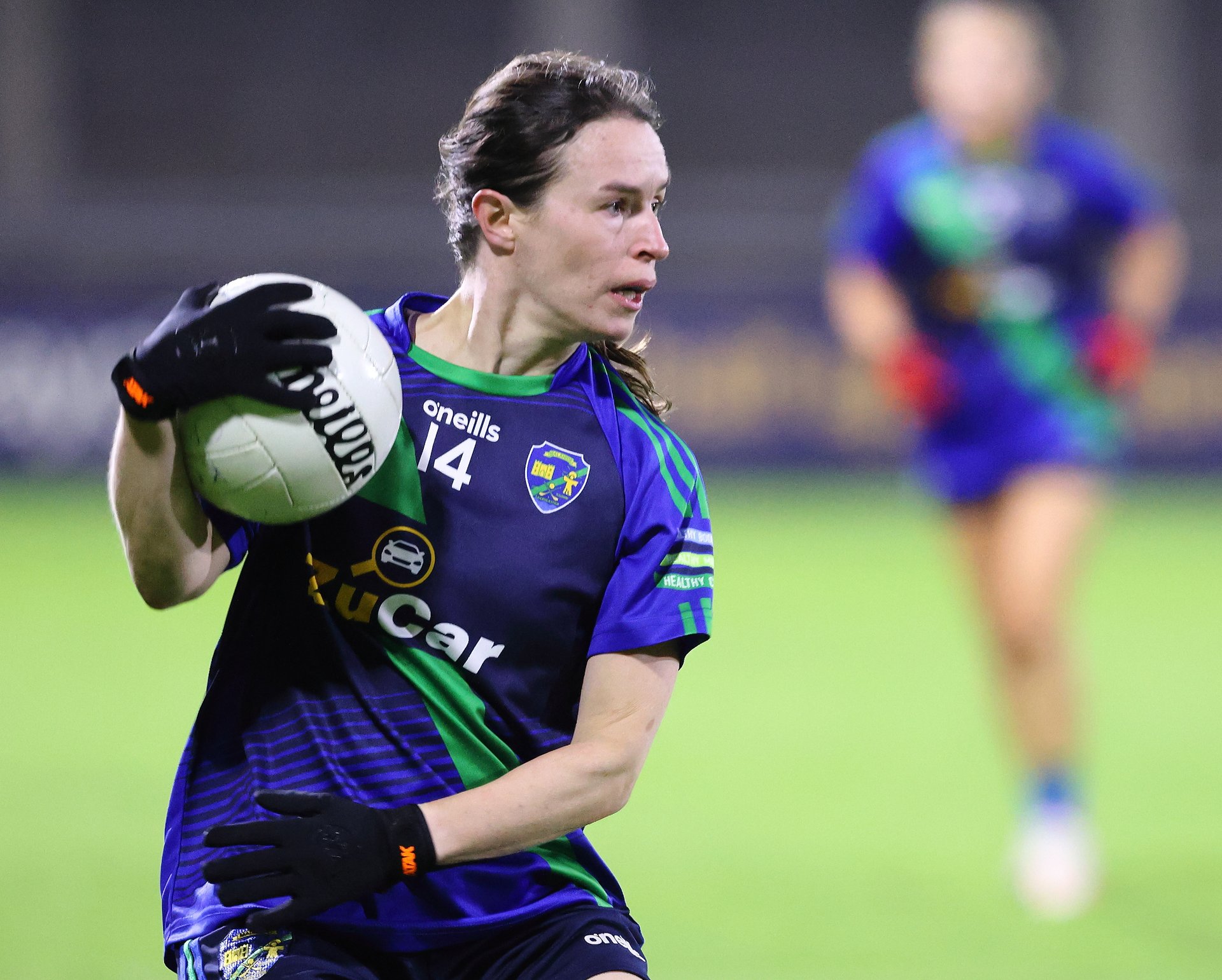 St Sylvesters Sinéad Aherne in action during the 2024 Go Ahead Ireland senior championship final vs Kilmacud Crokes. Image Credit Maurice Grehan. Image