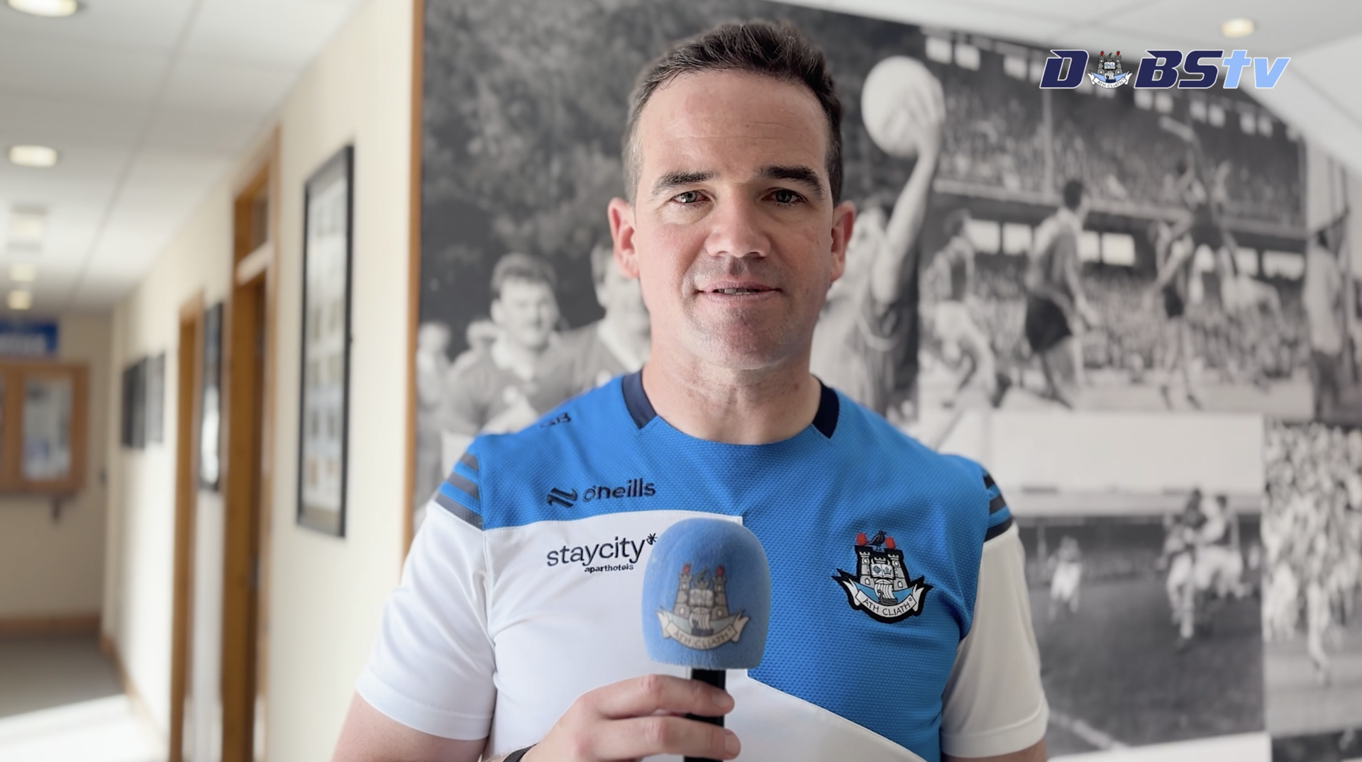 Dublin Senior Football manager Ger Brennan speaks to DubsTV following win over Cavan Image