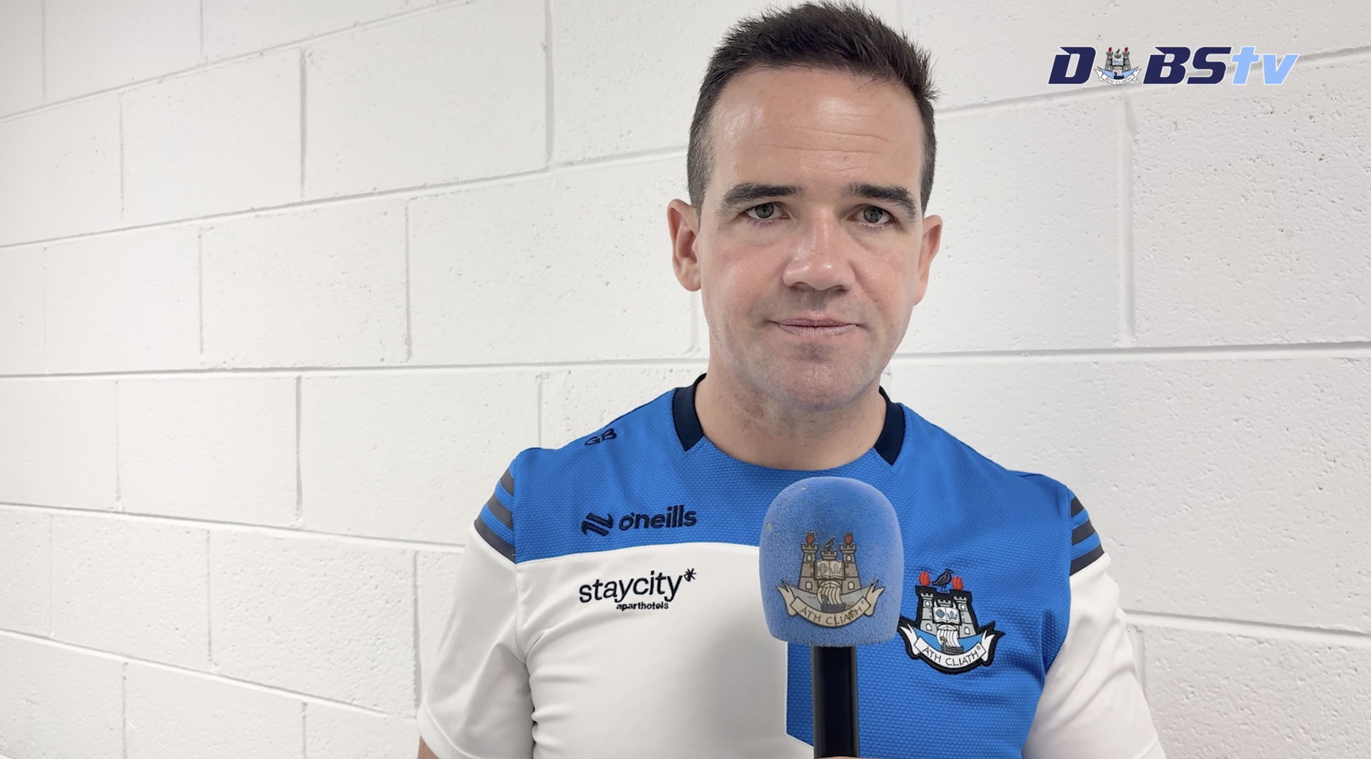 Dublin Senior Football manager Ger Brennan chats to DubsTV following win over Donegal Image