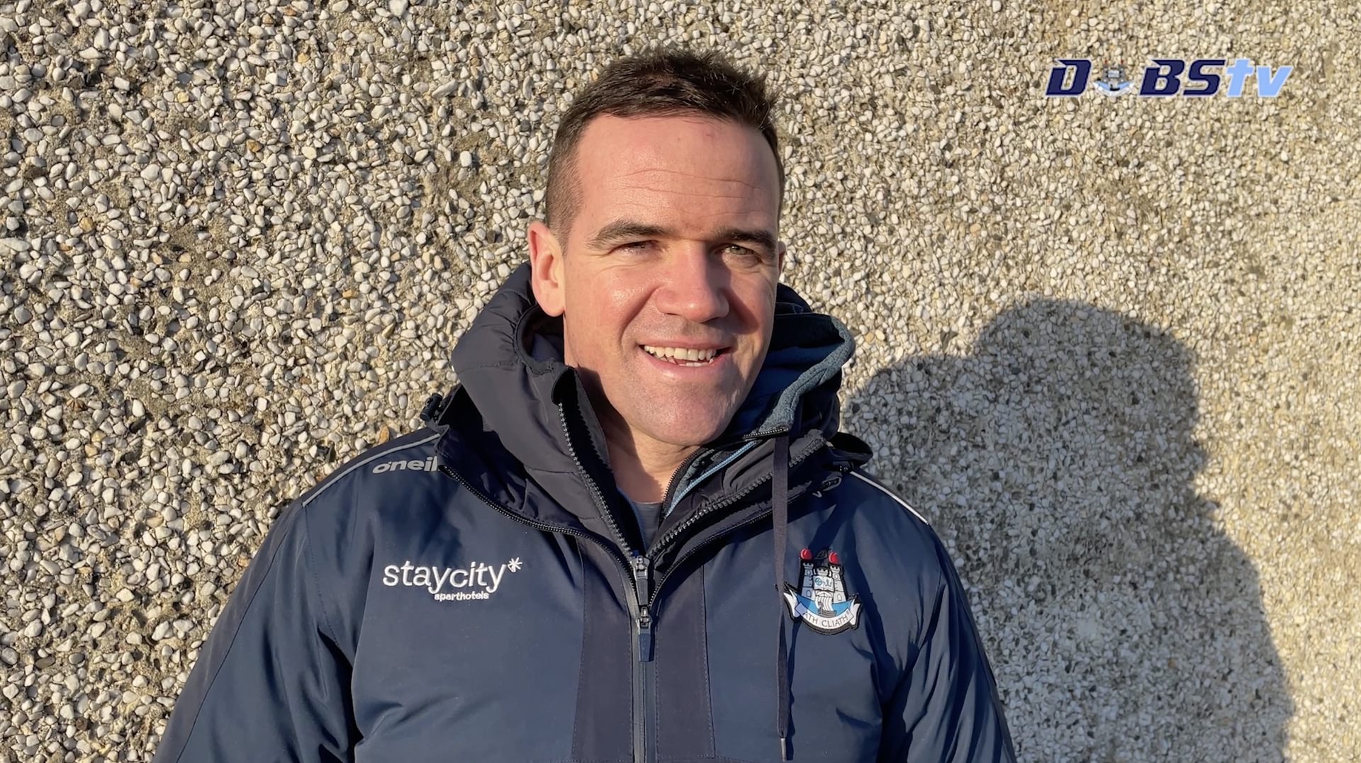 Dublin Senior Football manager Ger Brennan chats to DubsTV after O'Byrne Cup win over Laois Image