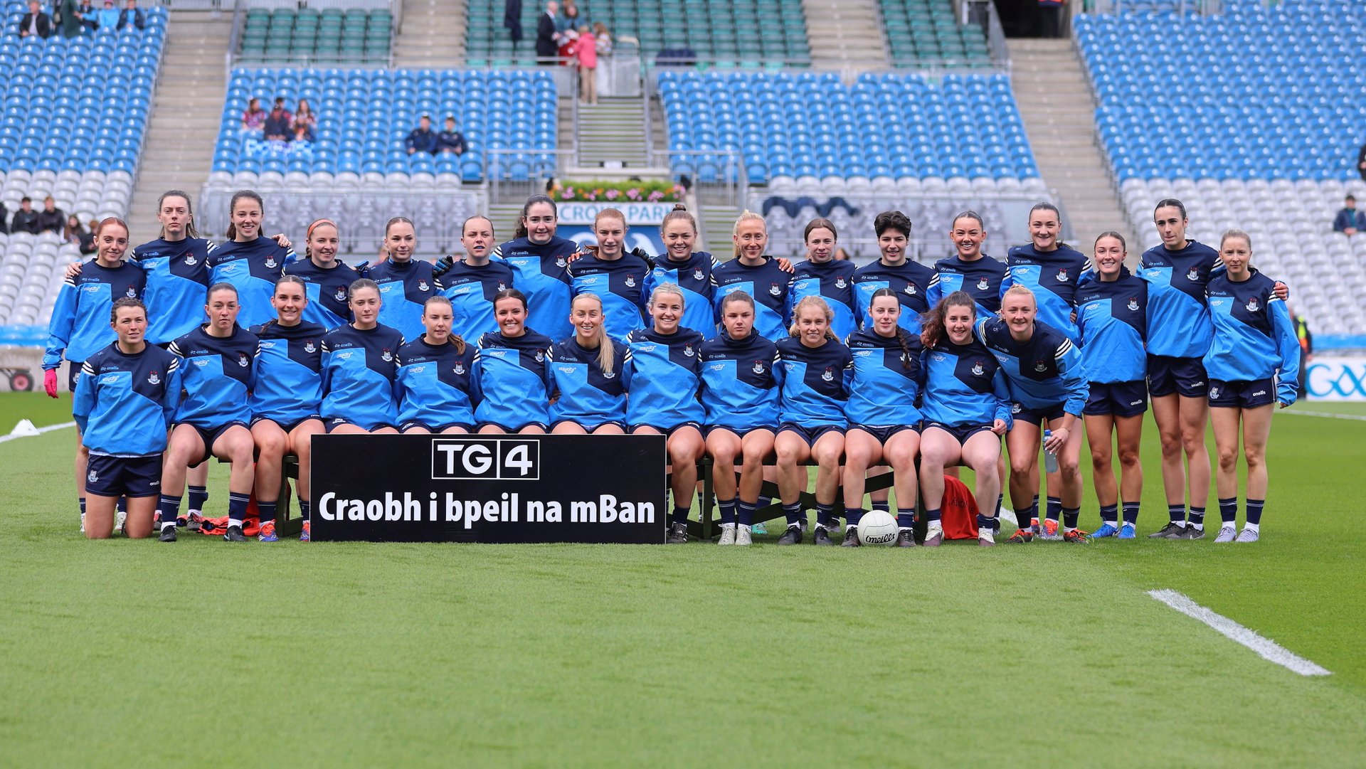 Dublin squad pictured ahead of their TG4 Leinster Final showdown with Kildare at Croke Park, May 17th. Image credit Maurice Grehan.  Image