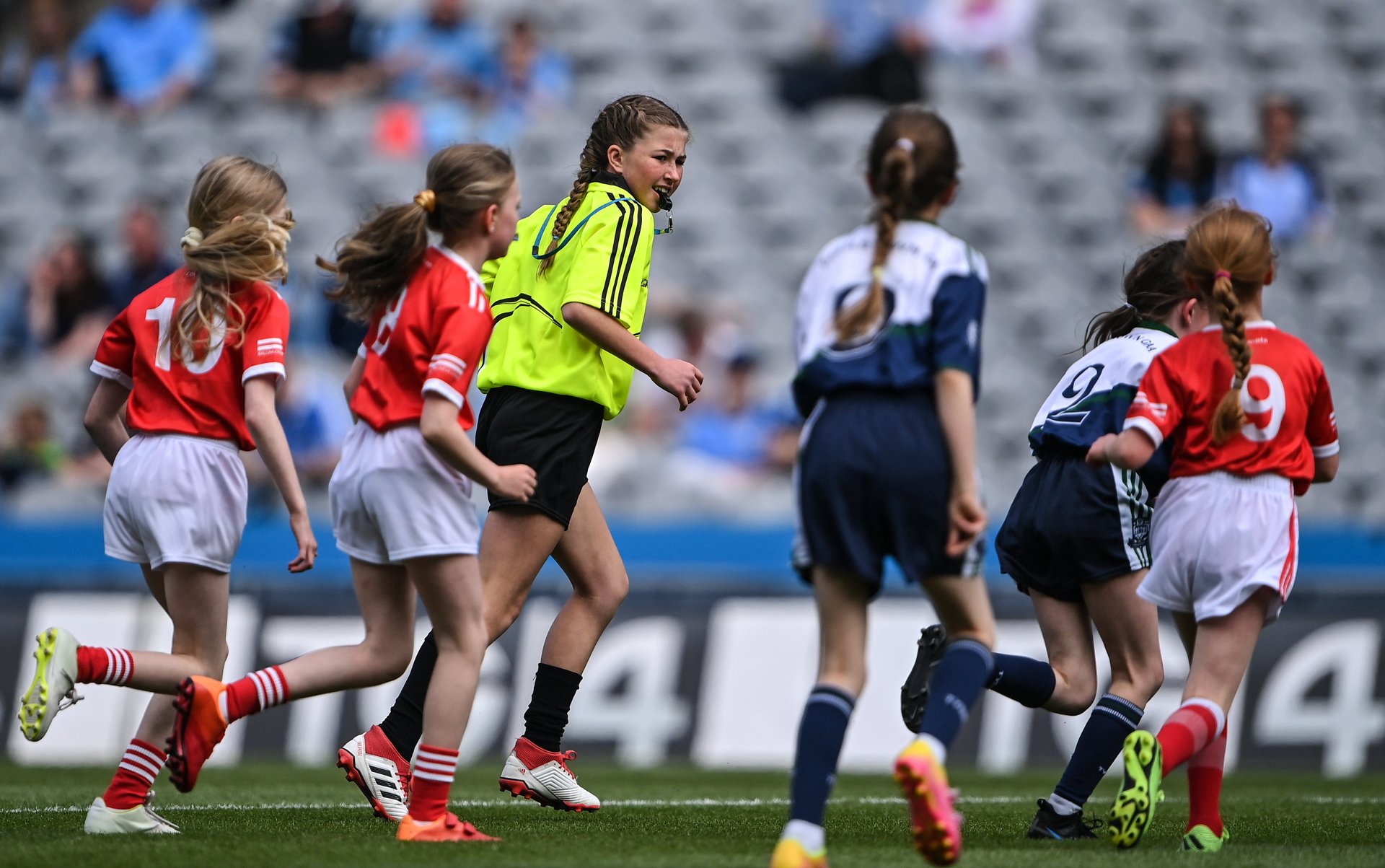 Go Games team in action in Croke Park. Credit Sportsfle Image
