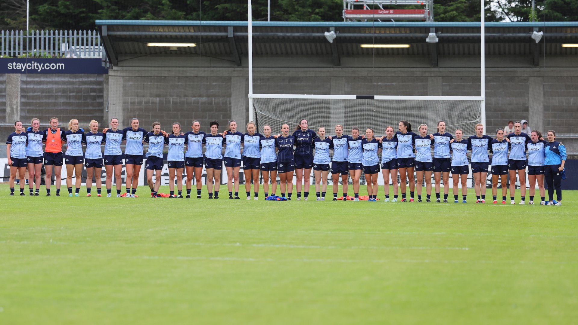 Dublin Squad pictured ahead of the TG4 All Ireland SFC QF meeting with Cork. Parnell Park July 4th. Image credit Maurice Grehan Image