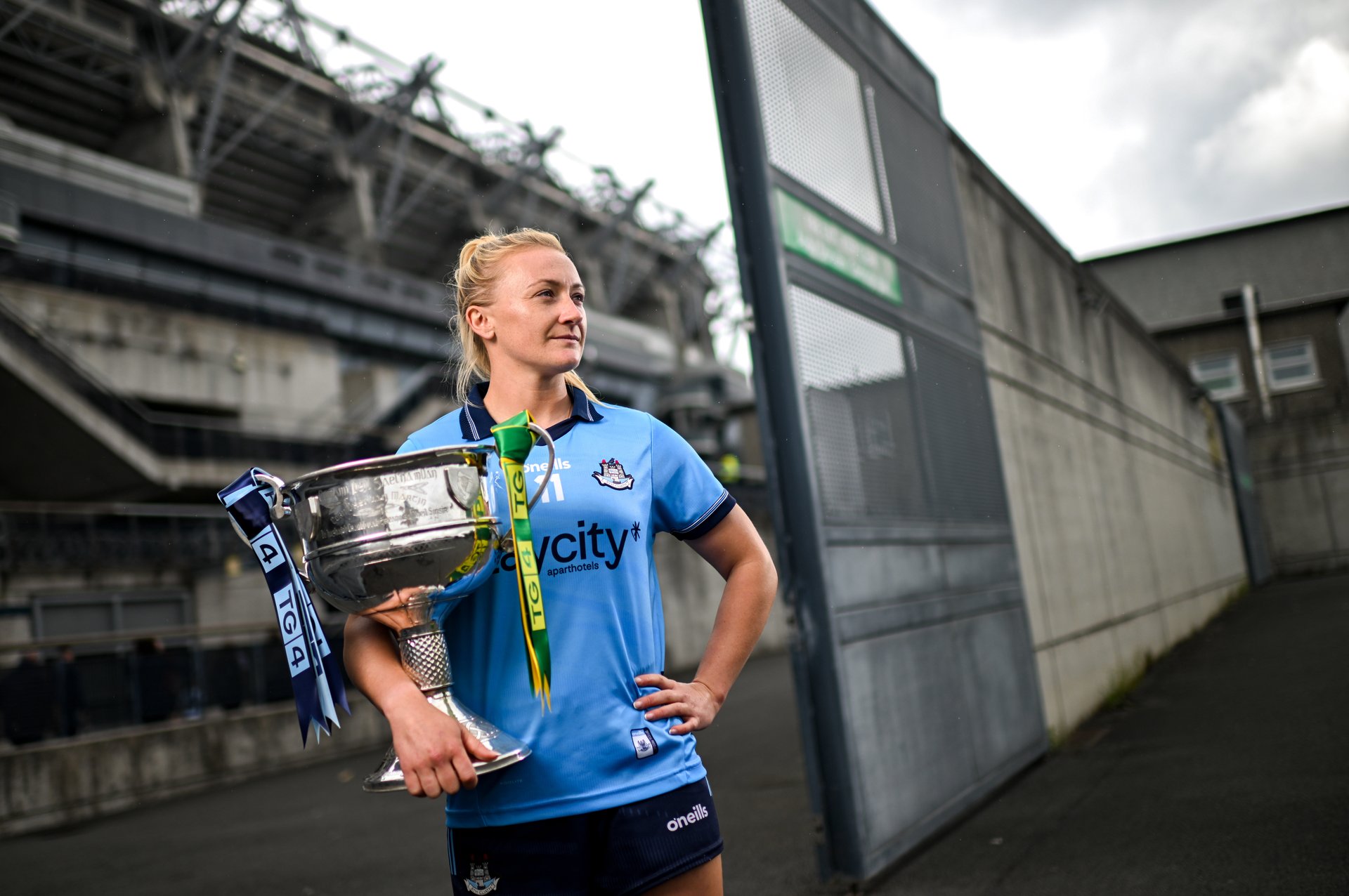 Dublin Captain Carla Rowe Pictured at the TG4 All Ireland Final PR event Croke Park. Tues July 29th. Credit Sportsfile. Image