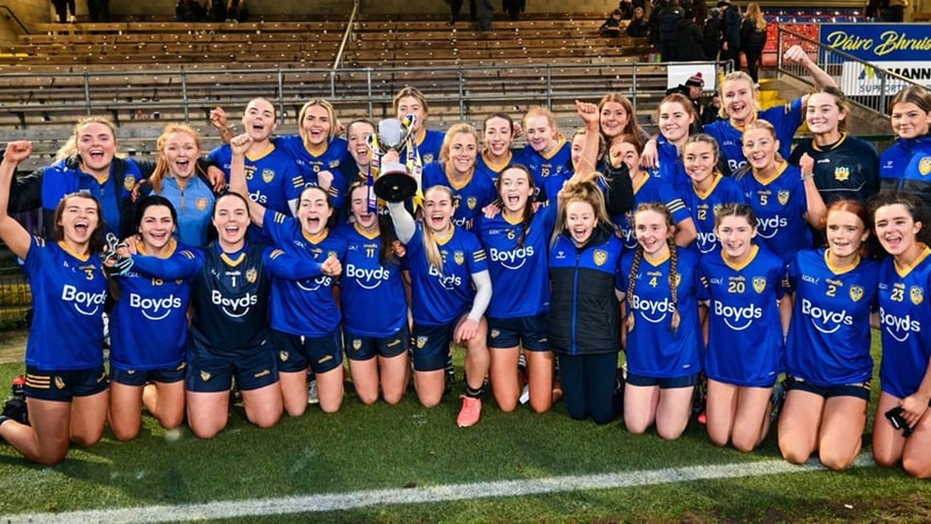 St Ergnat's Moneyglass pictured following their AIB Ulster Senior Final victory over Errigal Ciaran on November 16th 2025. Credit Ulster LGFA Image