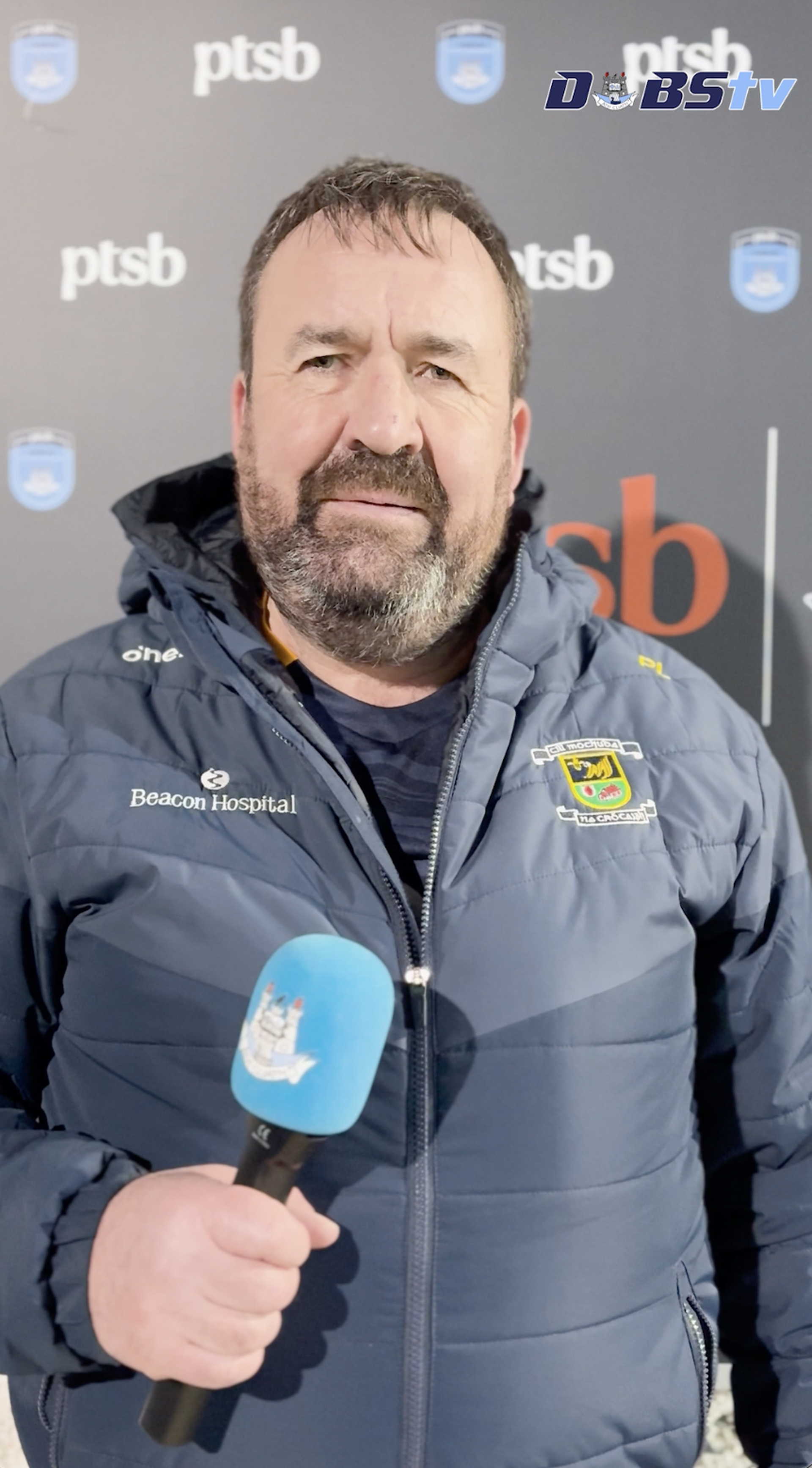 Kilmacud Crokes manager Paddy Linehan chats to DubsTV after PTSB Dublin Senior 1 Hurling Final win Image